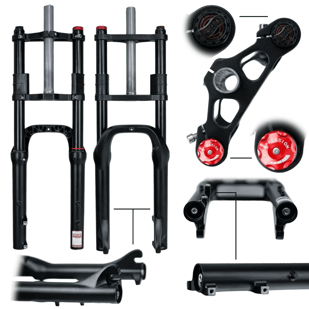 Amortyzator Reactor M650DH 100mm 20”x4.0 dwupółkowy do roweru fat bike